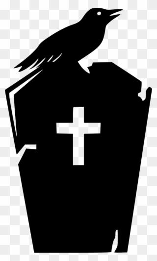 Grave Stone Dead Space Dirty Crow Svg - Icon Clipart