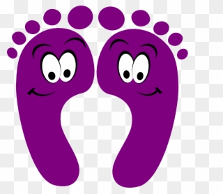 Purple Clipart - Happy Feet Clipart - Png Download