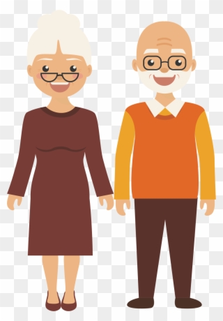 Old Age Clip Art - Elderly People Cartoon Png Transparent Png