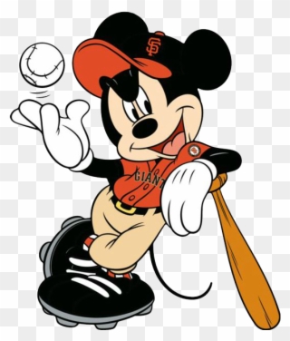 Sf Giants Clip Art - New York Yankees Mickey Mouse - Png Download