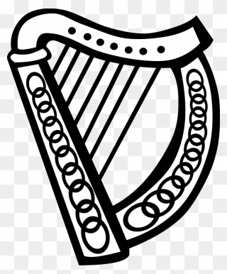 Irish Harp Clip Art - Png Download