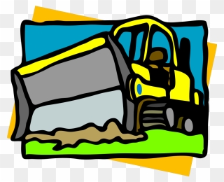Free To Use &, Public Domain Bulldozer Clip Art - Being Big Brother Throw Blanket - Png Download