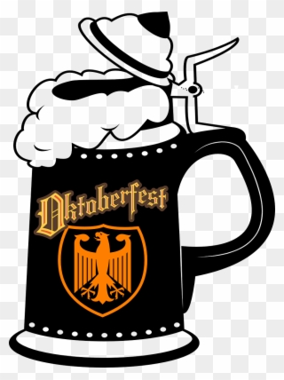 Germany, Beer, Oktoberfest, Alcohol, Fall - German Beer Stein Clip Art - Png Download