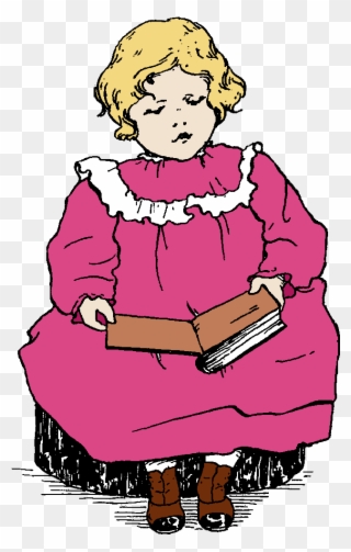 Stock Child Image - Library Clipart