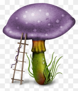Mushroom - Fairy Garden Transparent Background Clipart