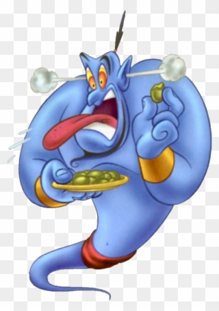 Genie Clipart - Genie From Aladdin Eating - Png Download