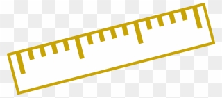 Geometry Clipart Ruler - Golden Ruler Clipart - Png Download
