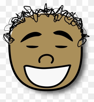 Cartoon Christian Clip Art Laughter Hair Face - Angry Boy Face Clipart - Png Download