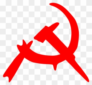 Red Hammer And Sickle Stencil Clipart