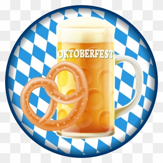Oktoberfest Badge With Beer Png Clip Art Image - Oktoberfest Clipart Png Transparent Png