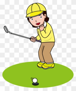 Golf Clip Art Free Downloads - She Is Playing Golf Clipart - Png Download