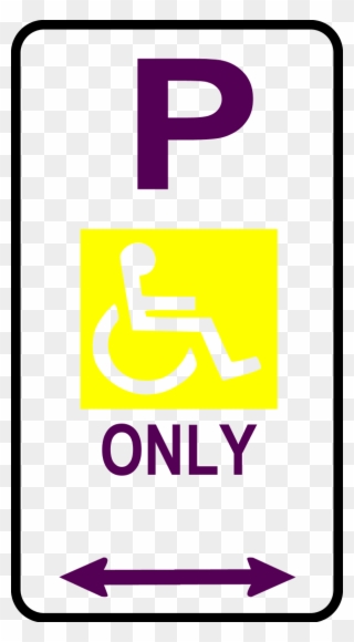 Sign Disabled Parking - Disabled Parking Sign Clipart
