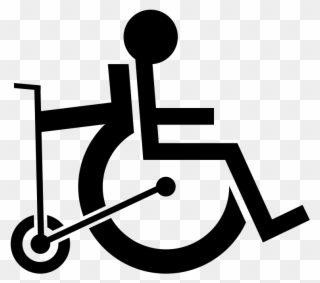 Accessible Toilet Signage Wheelchair Public Toilet - Blue Wheelchair Icon Clipart