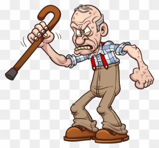 Grumpy Old Person - Grumpy Old Man Clipart - Png Download