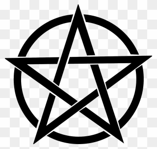 Pentacle Clipart Goddess Symbol - Pentagram Png Transparent Png