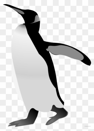 Png Black And White Library Clipartblack Com Animal - Emperor Penguin Cartoon Art Transparent Png