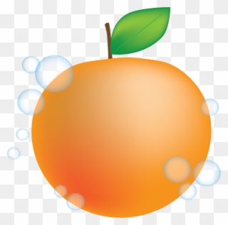 Peach Mandarin Orange Animation Clip Art - Peach - Png Download