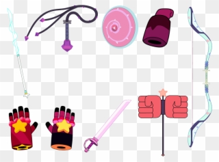 Gems Clipart Hard Object - Steven Universe Gems Weapons - Png Download