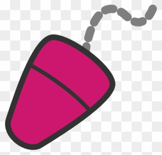 Computer Mouse Clipart Pink - Png Download