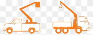 Crane - Bucket Truck Clip Art - Png Download