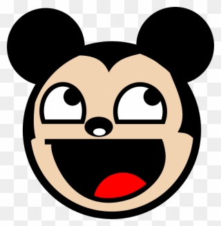 Mickey Mouse Face Id 66014 Clipart - Funny Mickey Mouse Png Transparent Png