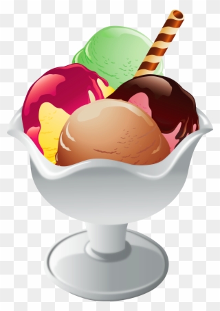 Ice Cream Sundae Transparent Background Clipart