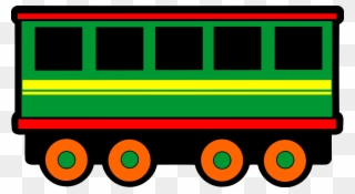 Rail Transport Passenger Car Train Classic Clip Art - Train Wagon Clipart - Png Download