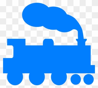 Train Silhouette Cliparts - Simple Silhouette Train Clipart - Png Download