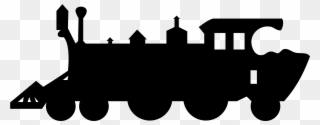 Steam Locomotive At Getdrawings - Train Png Clipart Silhouette Transparent Png