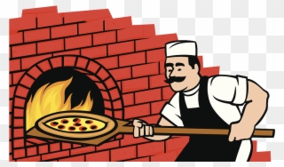 Jpg Freeuse Library Pizza Italian Cuisine Wood - Brick Pizza Oven Cartoon Clipart