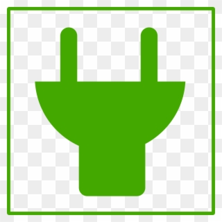 Energy Clipart Dynamism - Plug Icon Green - Png Download