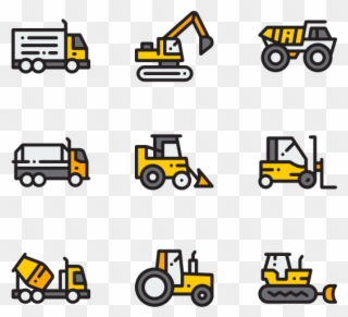 Construction Machinery - Construction Equipment Icon Free Clipart