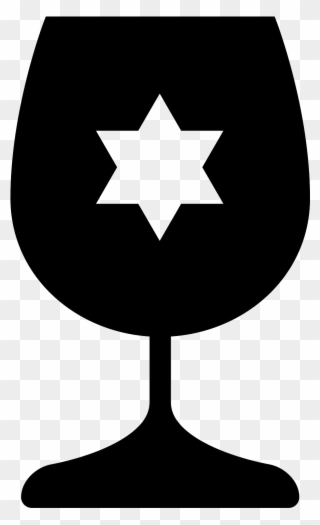 Hanukkah Glass Filled Icon - Hanukkah Clipart
