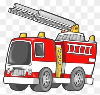 Car Fire Engine Firefighter Truck Clip Art - Camion De Bomberos Animados - Png Download