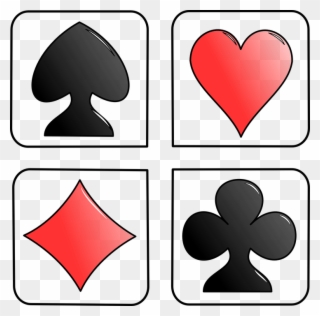 Deck Of Card Symbols - Cards Diamond Heart Spade Clipart