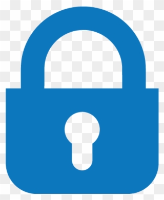 Lock Clipart Blue - Blue Lock Clipart - Png Download