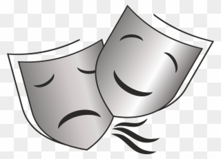 Actor Clipart Theater Faces - Play Mask - Png Download