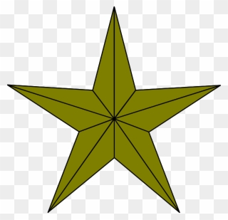 Star Gold Mb Clip Art - Texas Star Free - Png Download