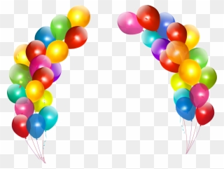 Dart Balloon Cliparts - Happy Birthday Balloons Png Transparent Png