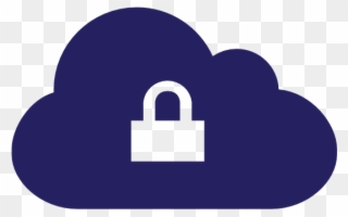 Cloud With Clip Art At Clker Com - Cloud Lock - Png Download