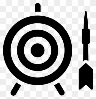 Dart And Target Of Concentric Circles Svg Png Icon - Ville De Saint Etienne Clipart