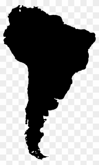 America Silhouette At Getdrawings - South America Silhouette Png Clipart