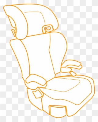 Booster Seats Are For Older Children Who Have Outgrown - Illustration Clipart