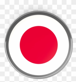 Illustration Of Flag Of Japan - Circle Clipart