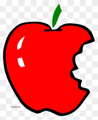 Apl Bite Apple Clipart Png - Bitten Apple Clip Art Transparent Png