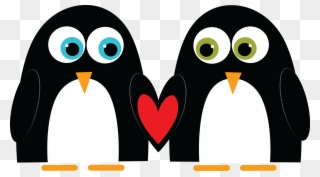 Love Penguins - Portable Network Graphics Clipart