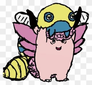 Clefable Holding A Dunsparce Clipart