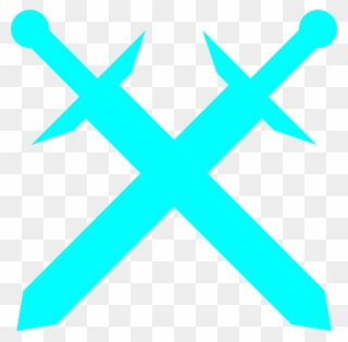 Diamond Swords Crossing Png - Simbolo De Espada Clipart
