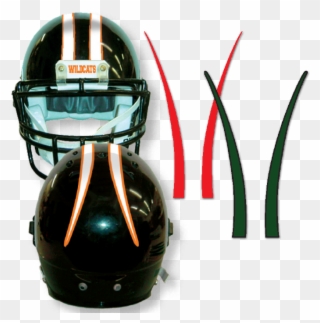 Stripes For Your Football Helmets Helmet Tape, Imprinted - American Football Clipart