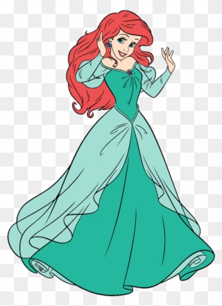 Image Transparent Stock Ariel Clipart Outline - Disney Princess Animated Gif - Png Download